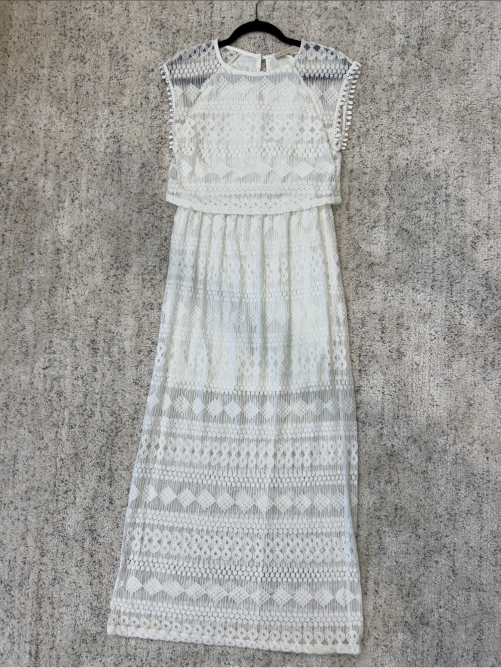 White Lace Maxi Dress